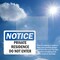 Signmission Private Residence Do Not Enter OSHA Notice Sign, Plastic, 24in W x 18in L, 2PK OS-2PACK-NS-P-1824-L-17866 - alternate 4